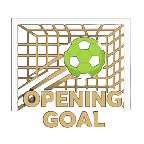 Lime-gr&uuml;ner Ball fliegt ins Tor als Symbol f&uuml;r den Opening Goal Bonus