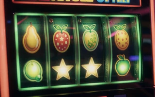 Leuchtende Slot-Walzen in Lime und Gold als Vorschau der Online Slots im Golazzo Casino