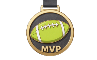 Goldene MVP-Medaille als Symbol f&uuml;r den einmaligen MVP-Bonus bei Golazzo